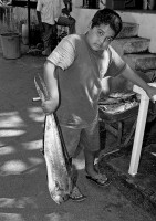 mex boy and fish